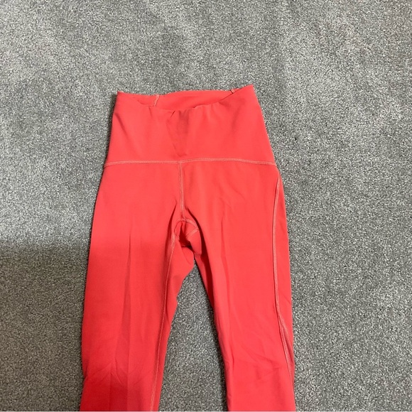Lululemon Train Time HR Tight 25‘’ size：2 Poppy Coral - Picture 4 of 9